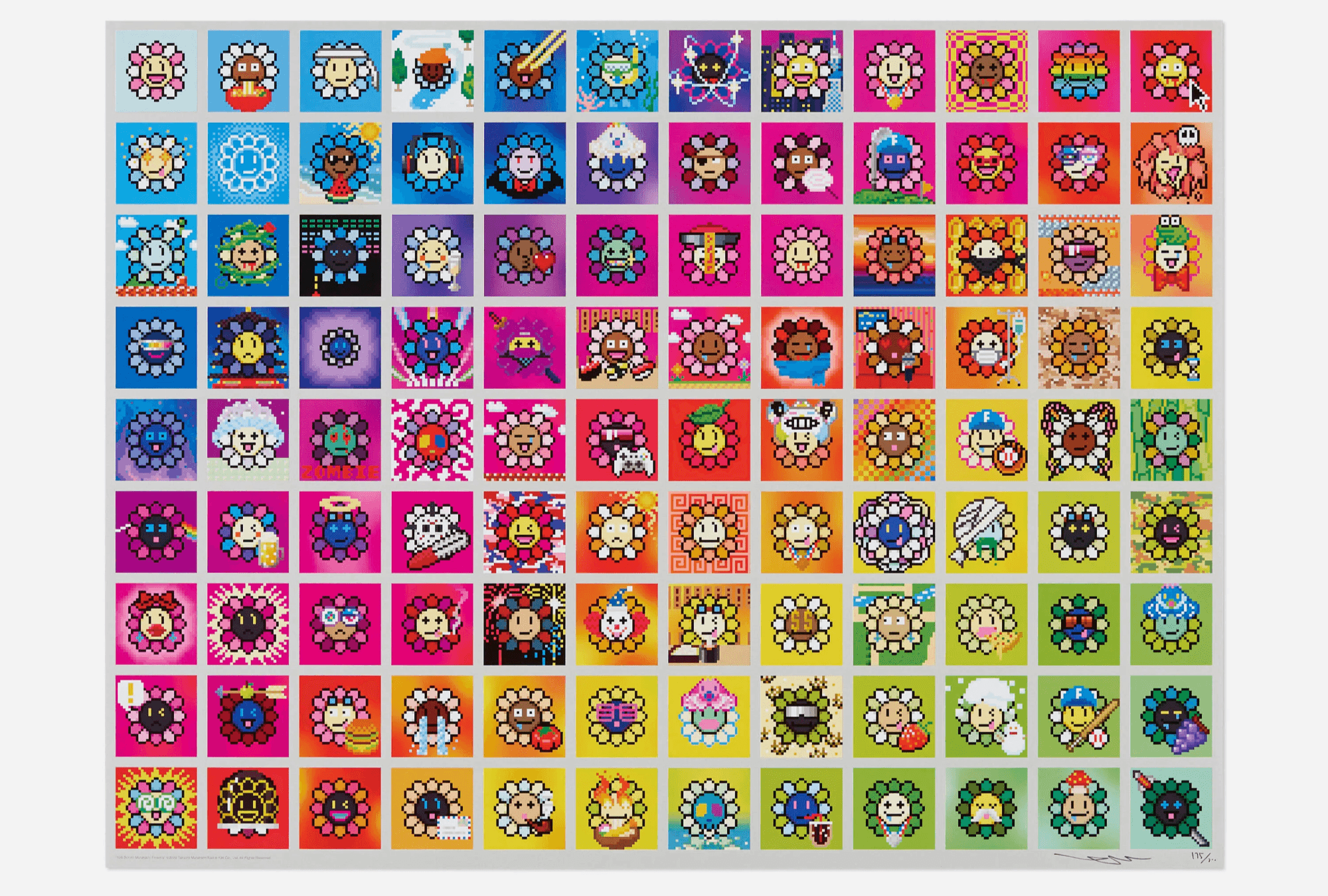 108 Flowers - Takashi Murakami