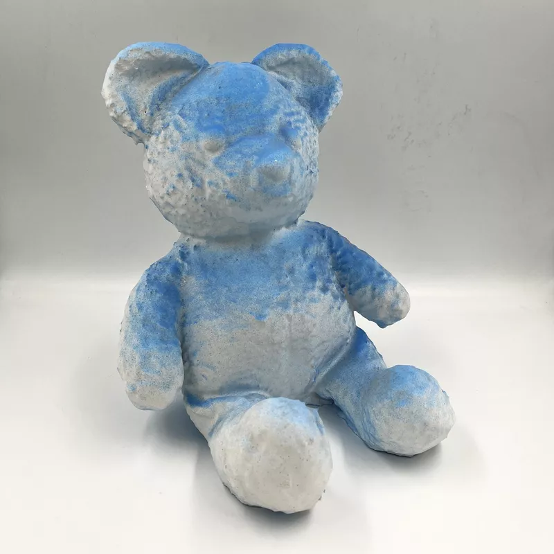 Cracked Bear (Blue), 2018