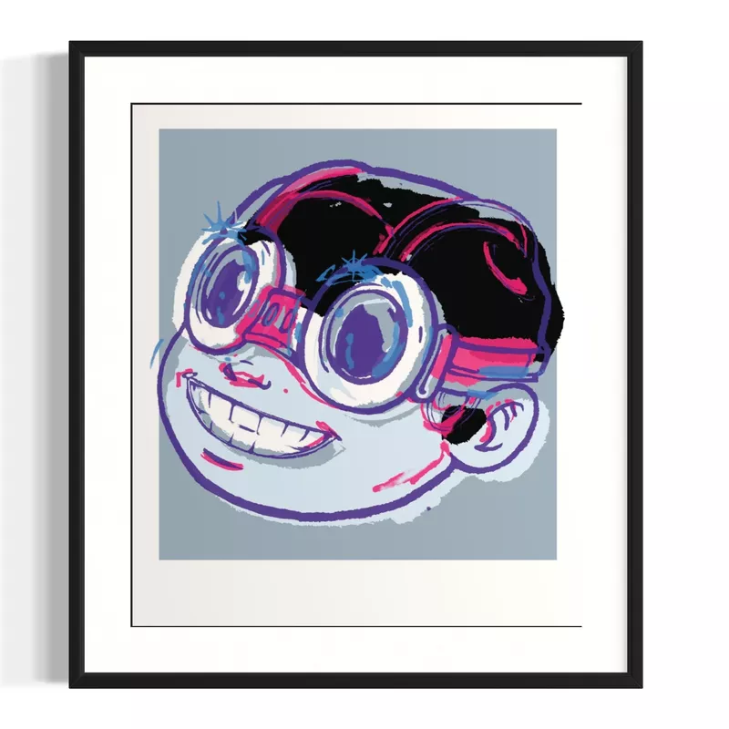 “Smile” (1/1 Proof) Framed, 2019