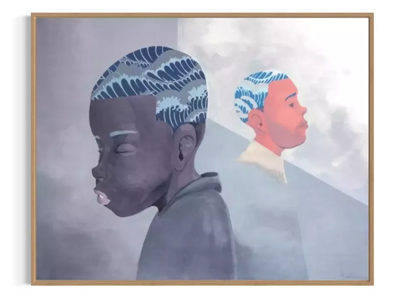 TWO MEN SPORTING WAVES, 2019