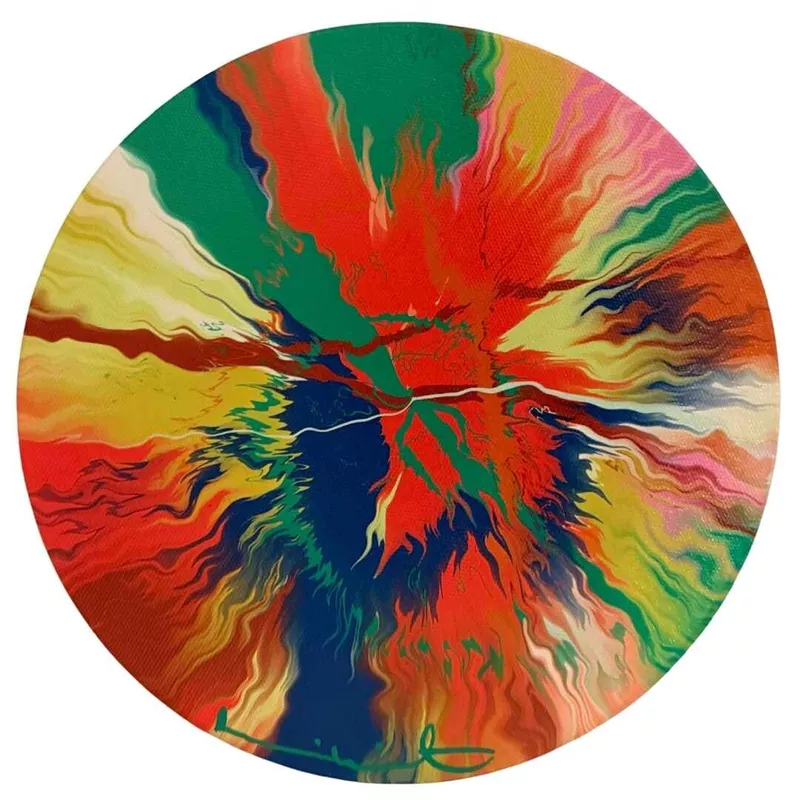 H12-4 The Beautiful Paintings - Circle (Spin Painting), 2023